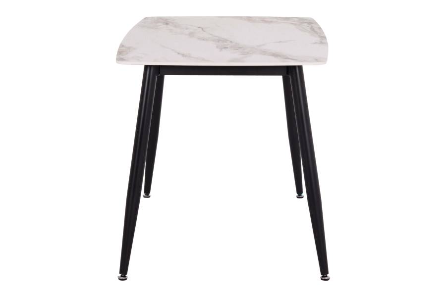 ΤΡΑΠΕΖΙ RAVEN HM9854.04 ΚΕΡΑΜΙΚΟ TOP ΜΕ ΟΨΗ ΜΑΡΜΑΡΟΥ τ.CALACATTA 120x70x73Υεκ.