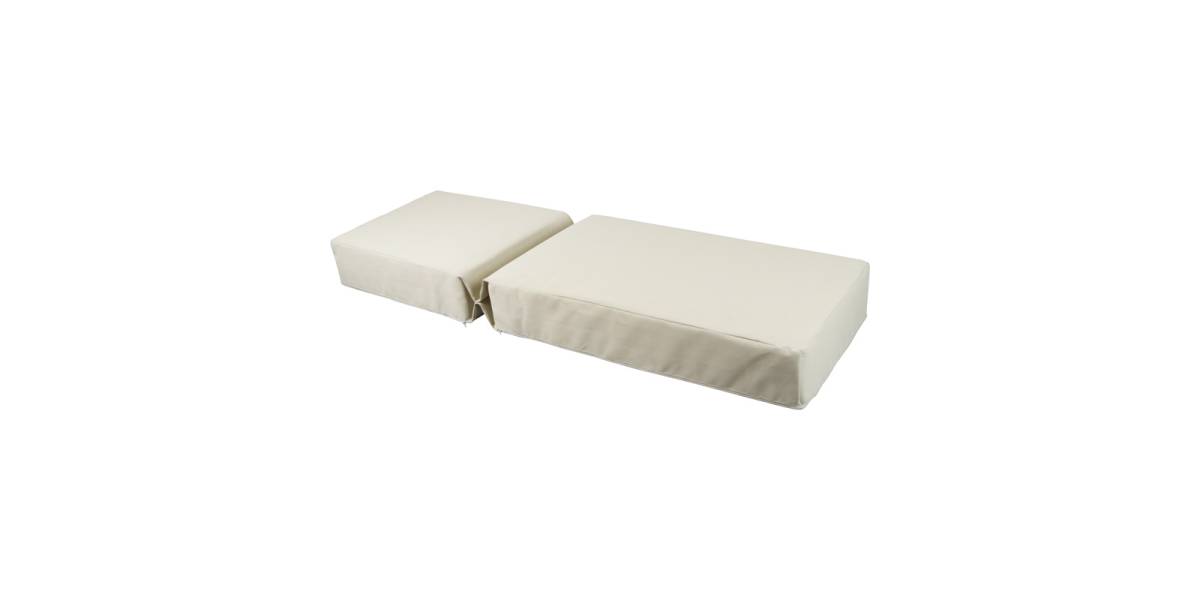 Μαξιλάρι Vertian pakoworld textilene σε μπεζ απόχρωση 58x190x20εκ