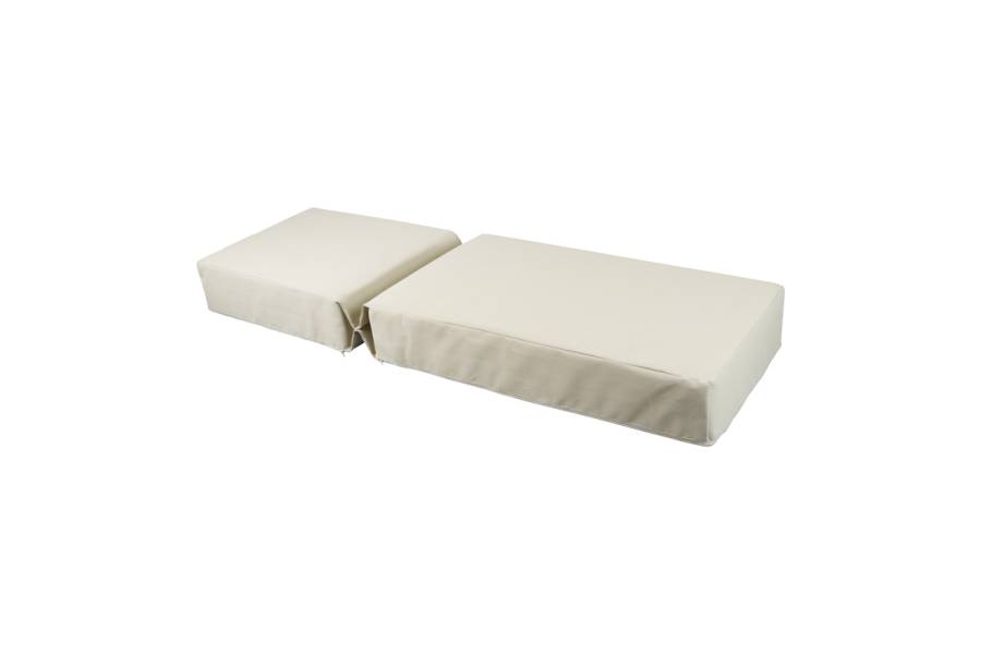 Μαξιλάρι Vertian pakoworld textilene σε μπεζ απόχρωση 58x190x20εκ