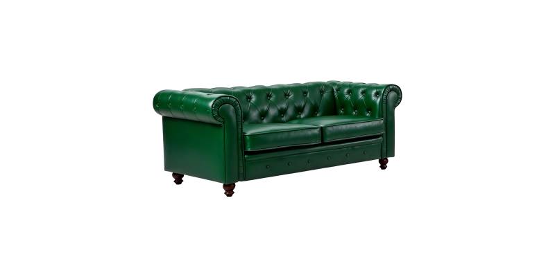 Kαναπές διθέσιος τ. Chesterfield pakoworld pu κυπαρισσί 160x84x67εκ
