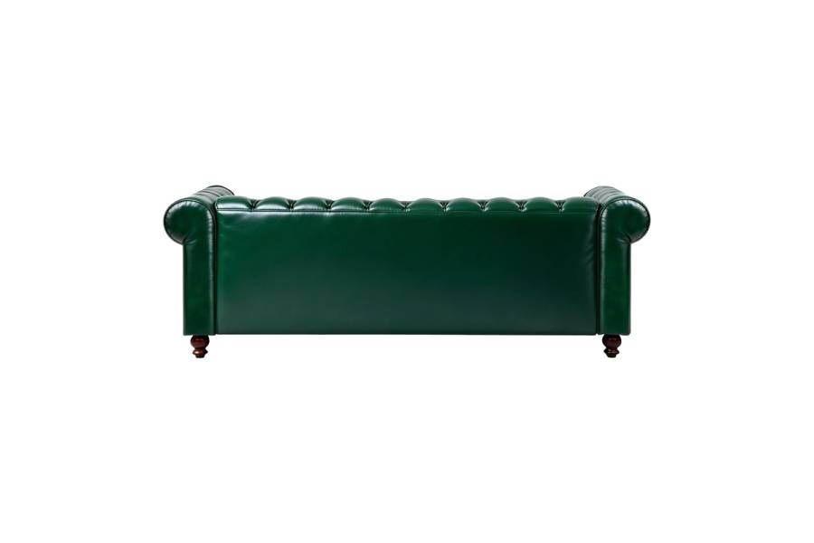 Kαναπές τριθέσιος τ. Chesterfield pakoworld pu κυπαρισσί 203x84x67εκ