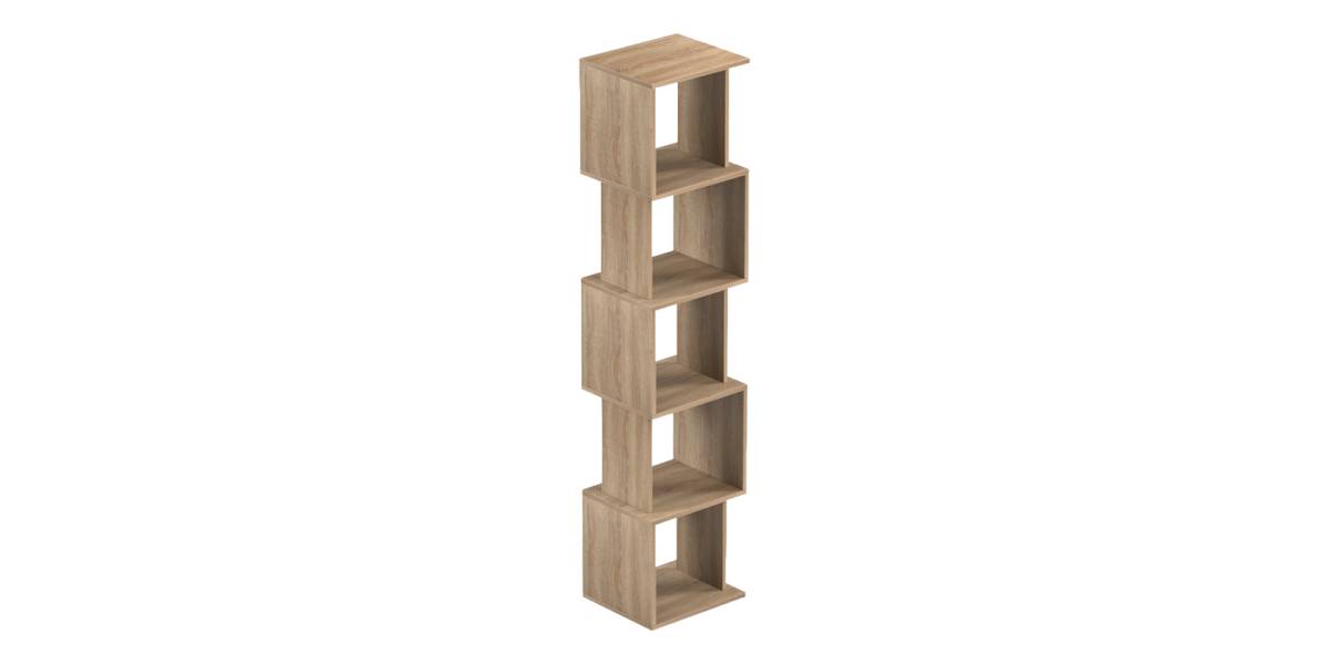 Βιβλιοθήκη Cubik pakoworld sonoma 35x30x161εκ