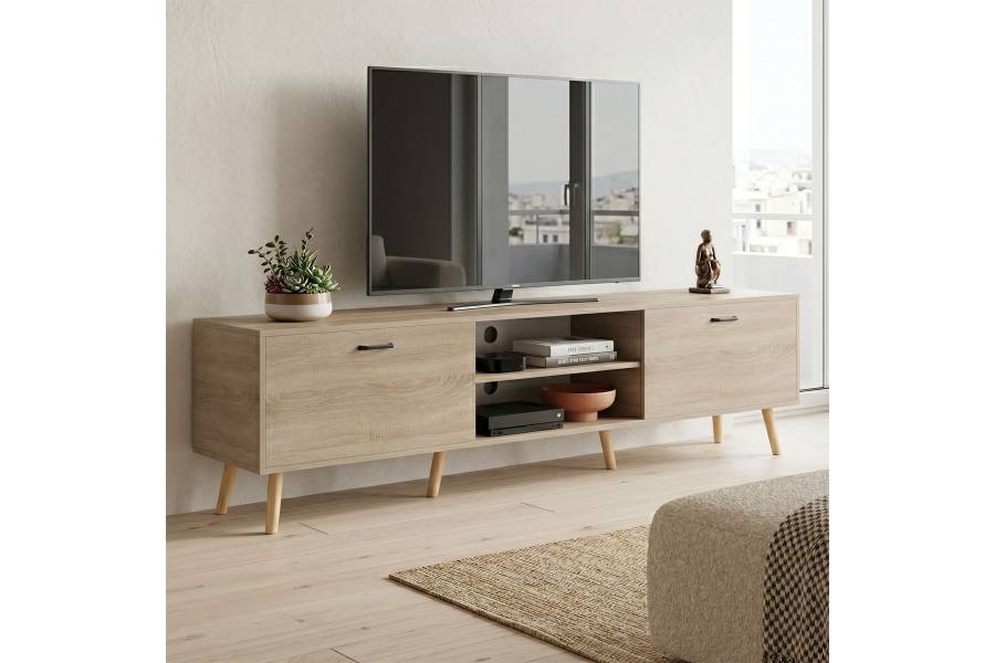 Έπιπλο τηλεόρασης Gorna pakoworld sonoma 180x35x48.6εκ