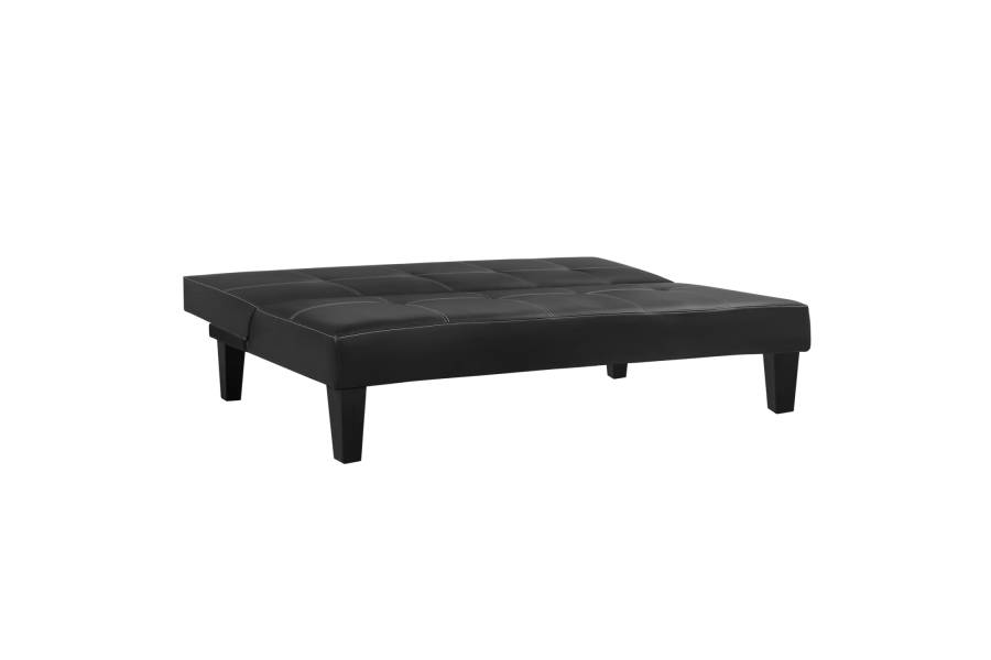 ΚΑΝΑΠΕΣ ΚΡΕΒΑΤΙ 3Θ HM3002.02 ΜΑΥΡΟΣ PU ΜΕ ΓΑΖΙΑ 186x90x82