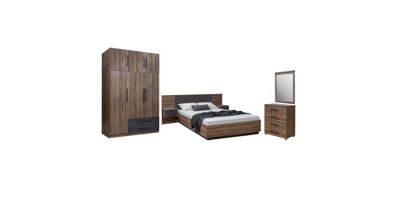 ΣΕΤ ΚΡΕΒΑΤΟΚΑΜΑΡΑΣ 5ΤΜΧ CARYS HM10888.11 ΜΕΛΑΜΙΝΗ ΣΕ ΚΑΡΥΔΙ
