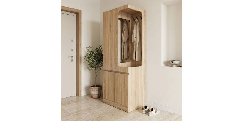 Έπιπλο εισόδου Feby pakoworld sonoma 80x50.5x190εκ
