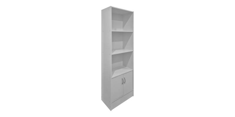 Βιβλιοθήκη Tekaro pakoworld λευκό 57x33x180εκ