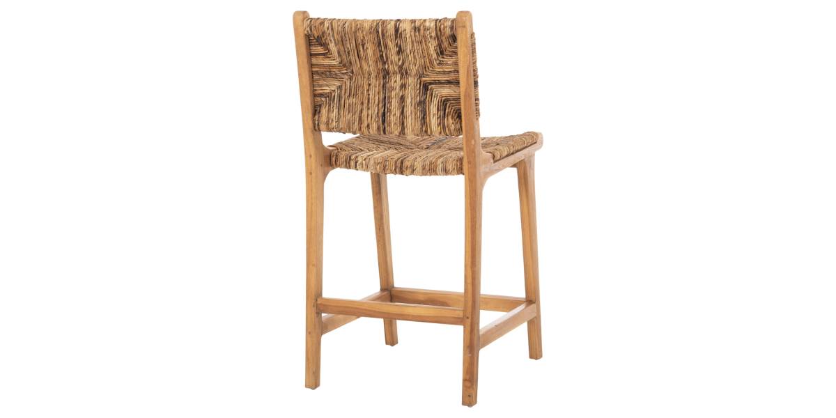 ΣΚΑΜΠΟ ΜΠΑΡ WALTER HM9842 ΞΥΛO TEAK ΣΕ ΦΥΣΙΚΟ-ΨΑΘΑ 46x55x96Υεκ.