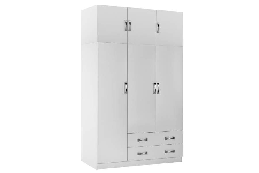 ΝΤΟΥΛΑΠΑ 3ΦΥΛΛΗ ΜΕ ΠΑΤΑΡΙ CARLY HM10891.05 ΜΕΛΑΜΙΝΗ ΣΕ ΛΕΥΚΟ 150X55Χ240Υεκ.