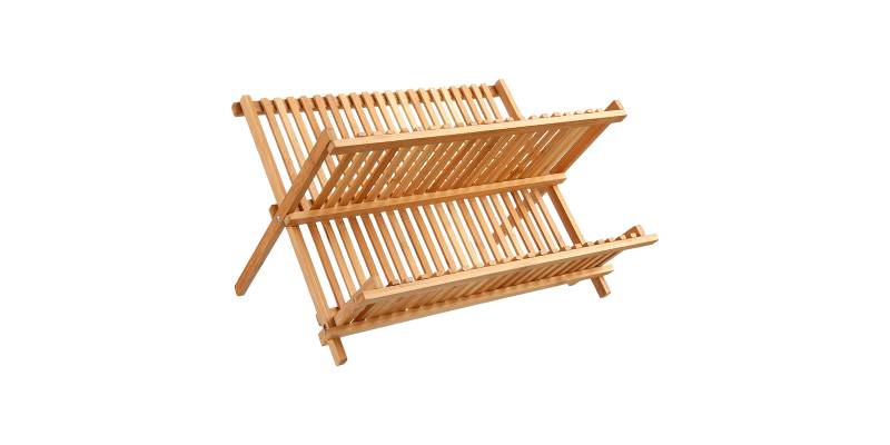 Πιατοθήκη Labon pakoworld bamboo φυσικό 42.5x33.5x25.5εκ