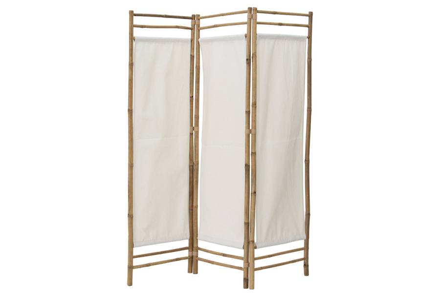 Παραβάν Barra pakoworld bamboo φυσικό-εκρού 135x3x160εκ